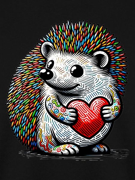 Igel mit Herz