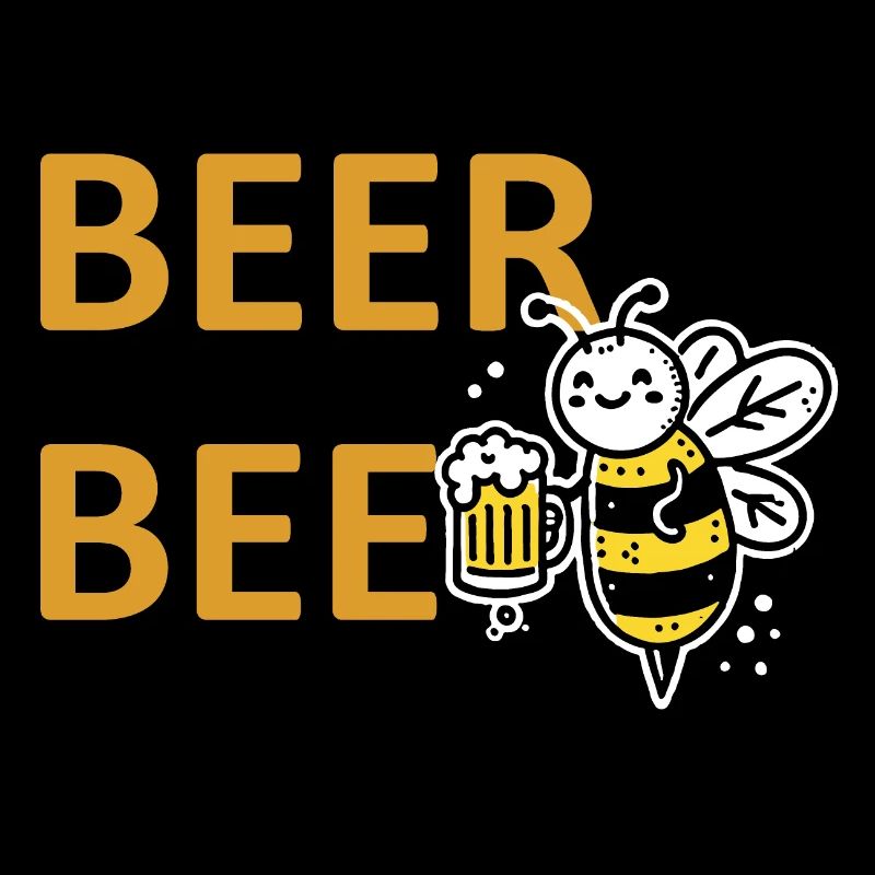 beerbee bier biene partyspruc biertrinker geschenk