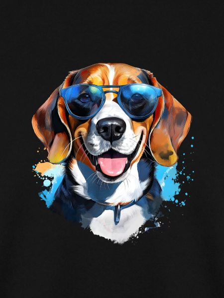 Beagle mit Sonnenbrille