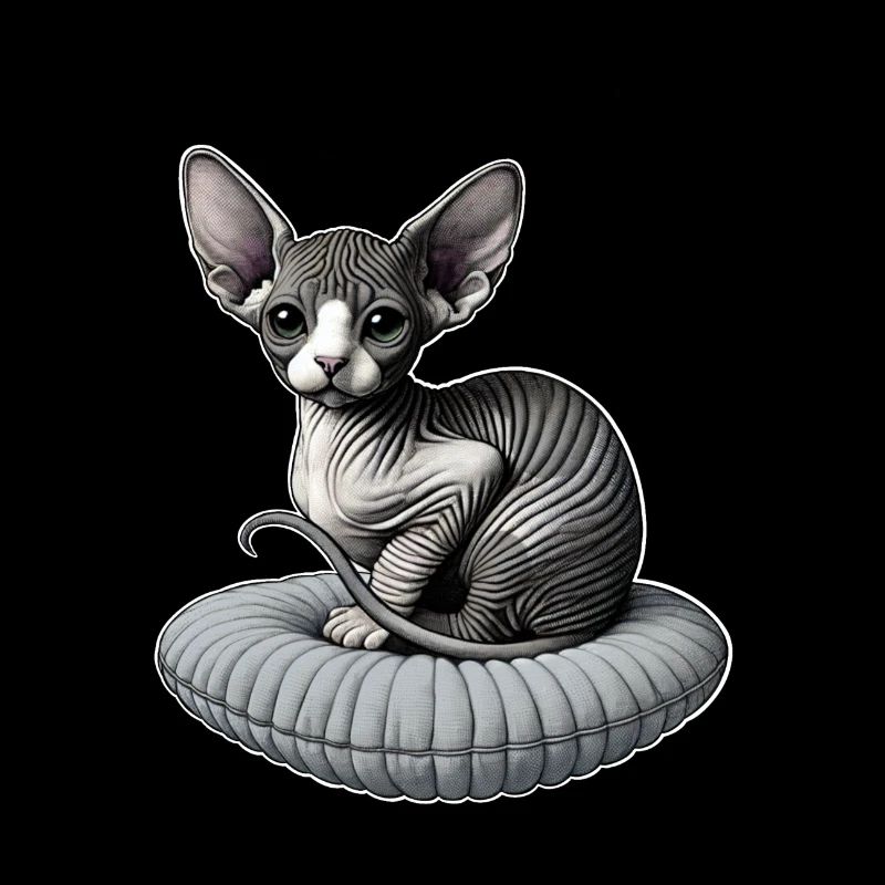 Petit chat Sphynx