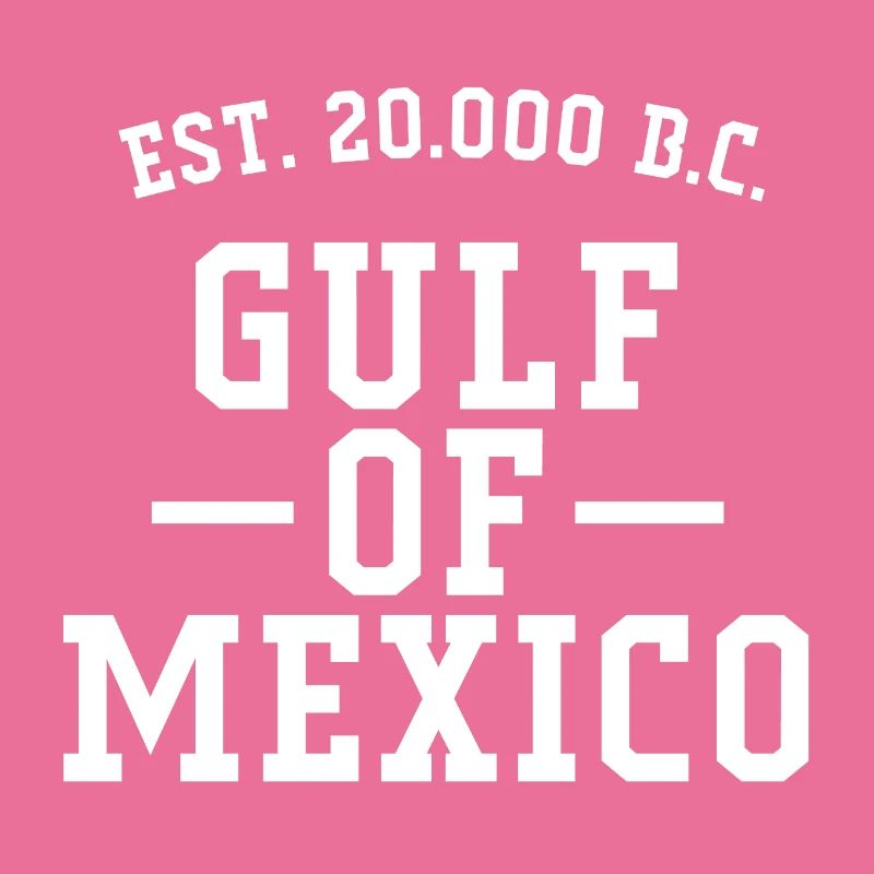 Golfe du Mexique (lettres blanches)