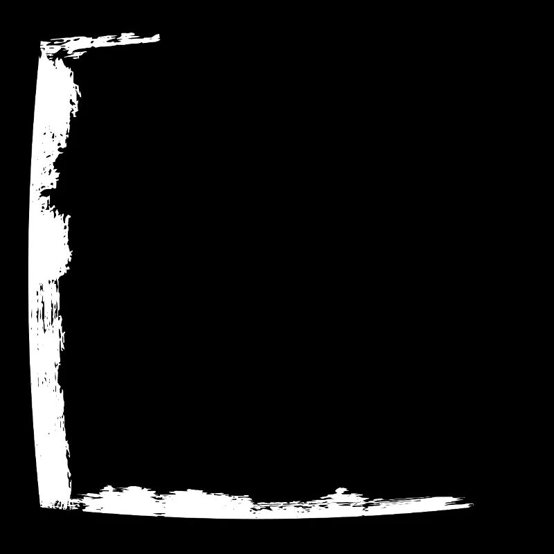 Half frame dirty white