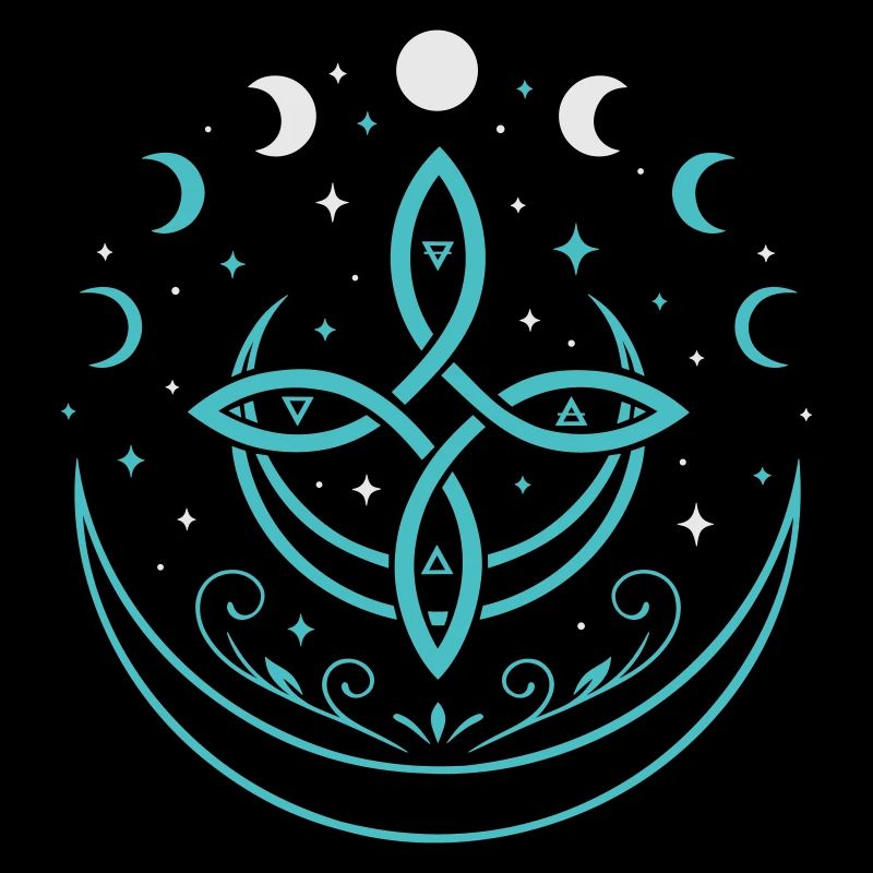 Mondphasen & Elemente - Spirituelles Symbol
