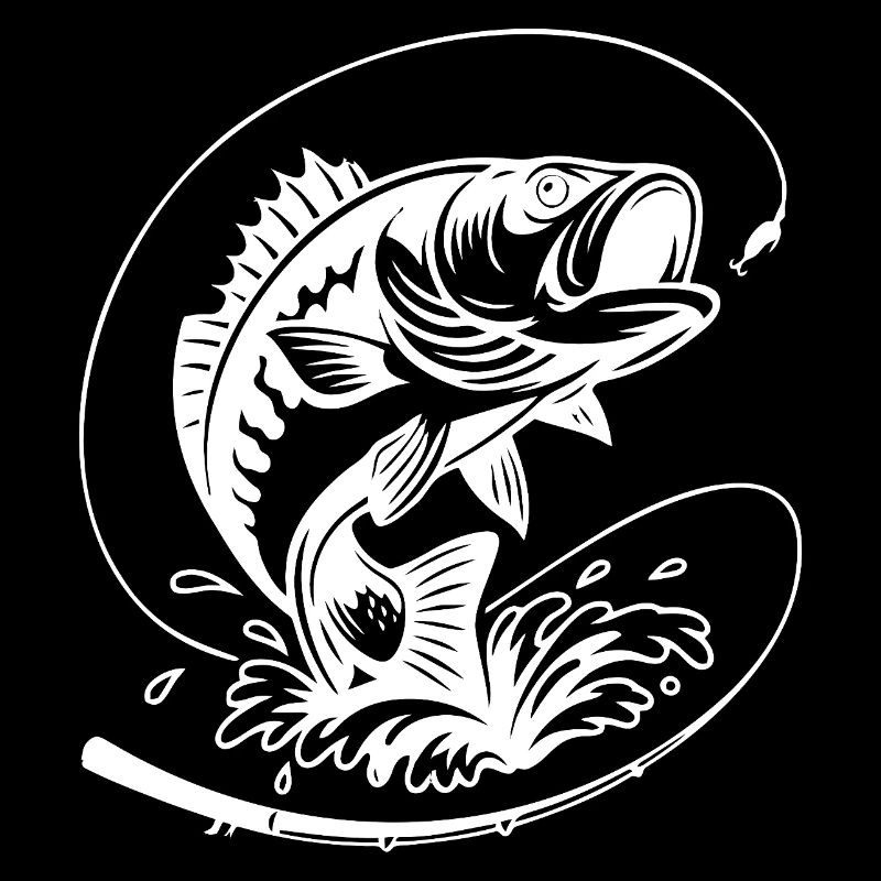 Dynamic Bass Fish Illustration