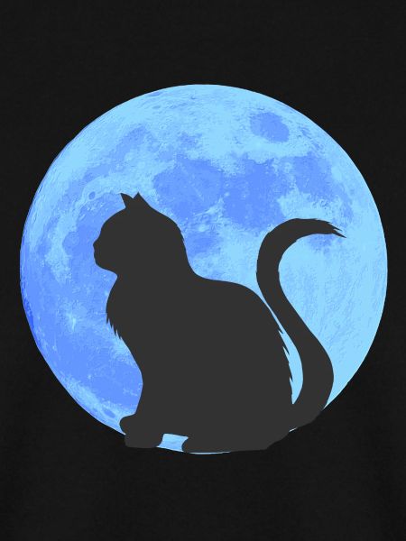 Mondkatze Silhouetten