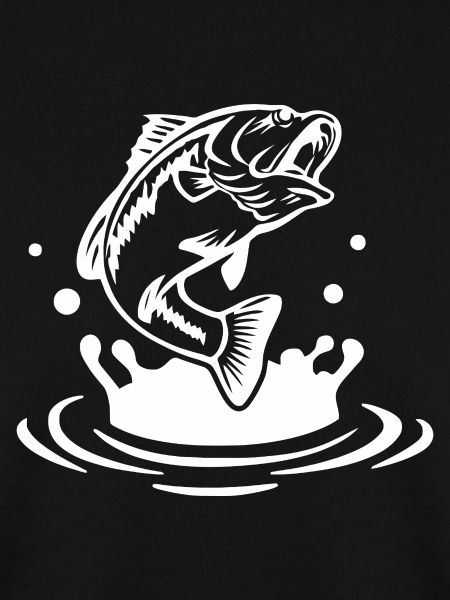Dynamic Fish Jump Illustration