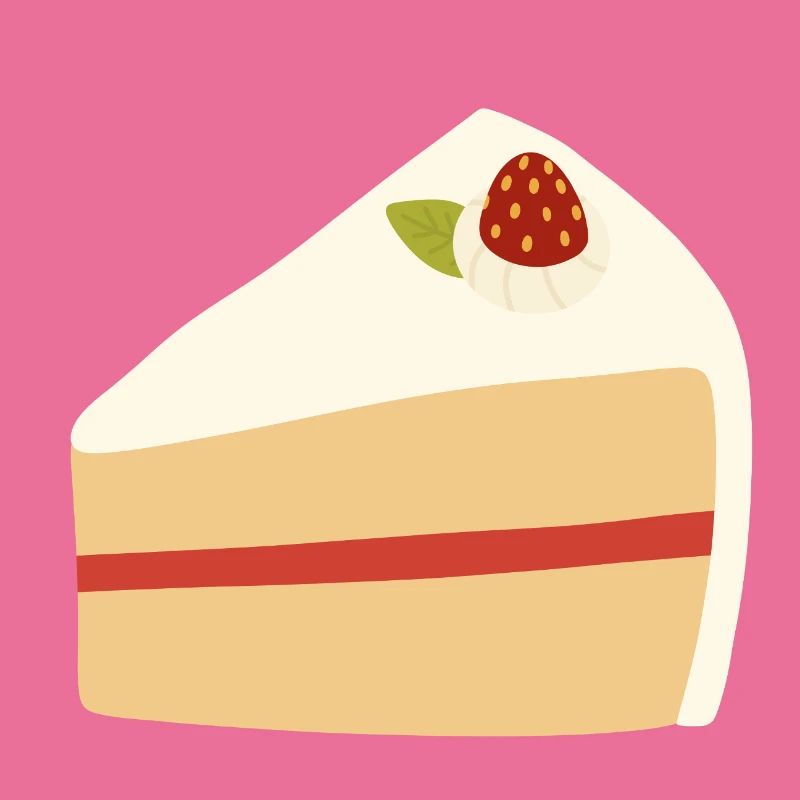 Erdbeer-Sahnetorte Illustration