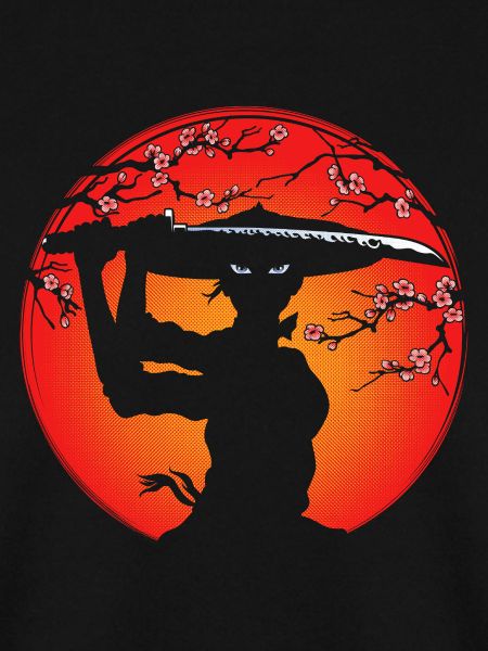 Samurai Girl und Kirschblüten