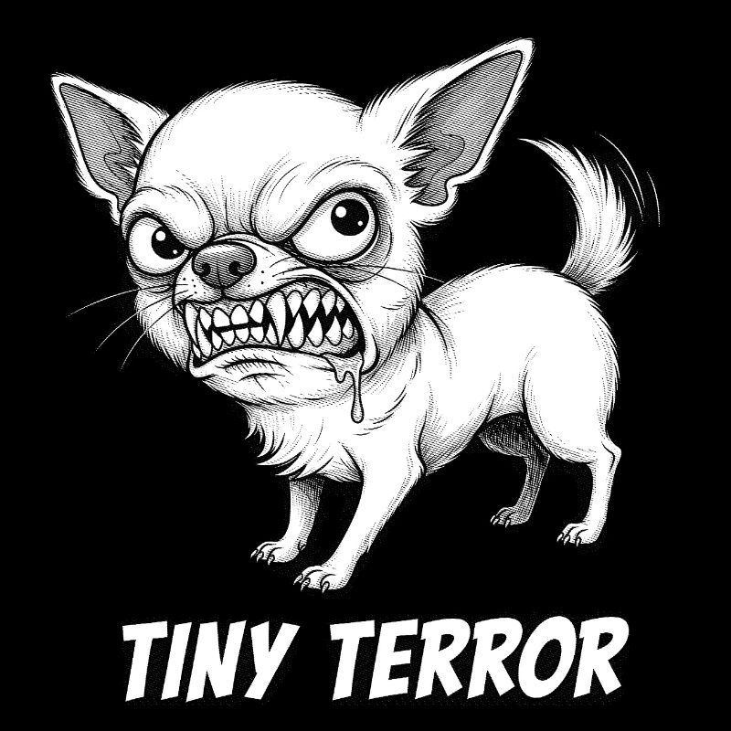 Chihuahua Tiny Terror – wütender Hund Spruch