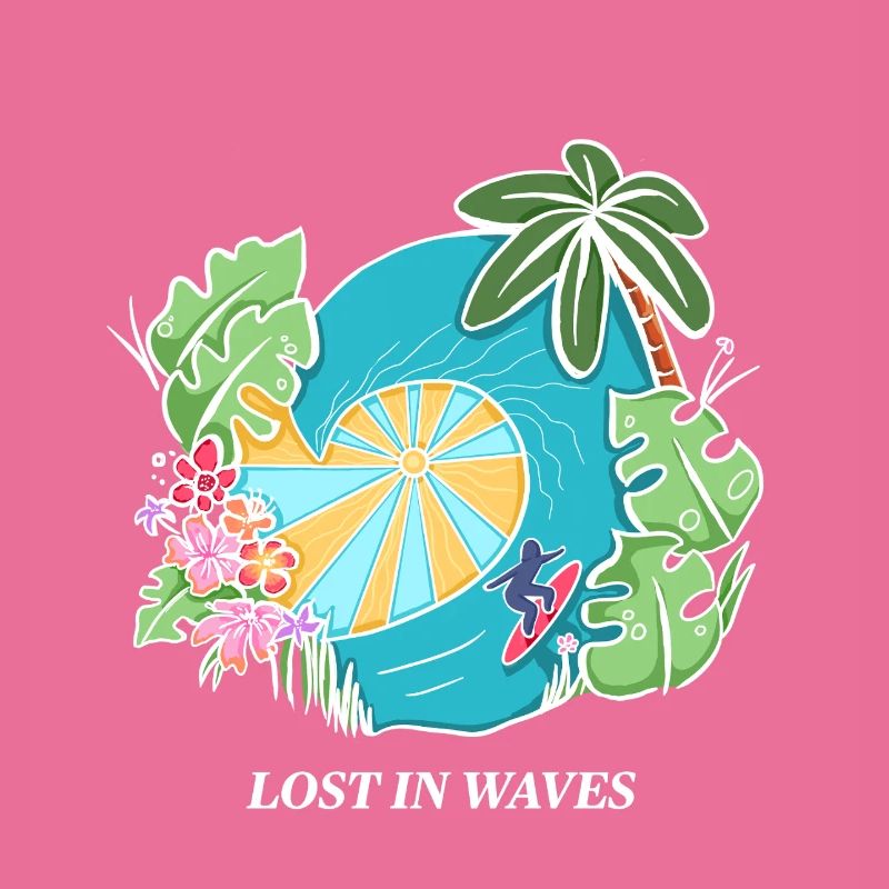 Perdu dans les vagues - Conception de vibrations de surf tropicales