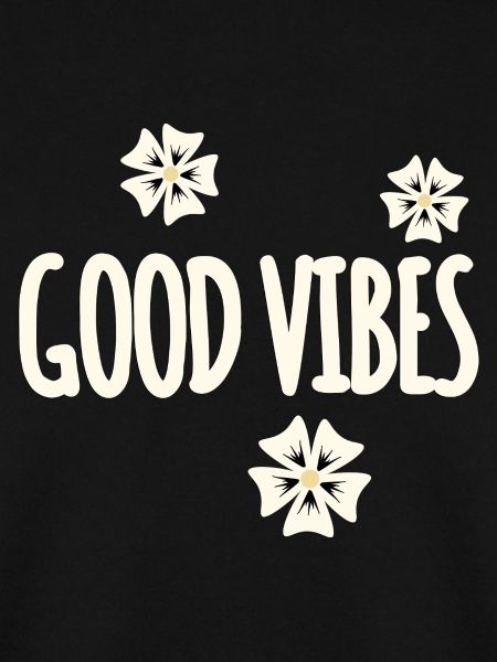 Blumen symbolisiert positive Vibes Design