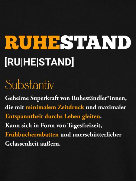 Ruhestand Minimaler Zeitdruck