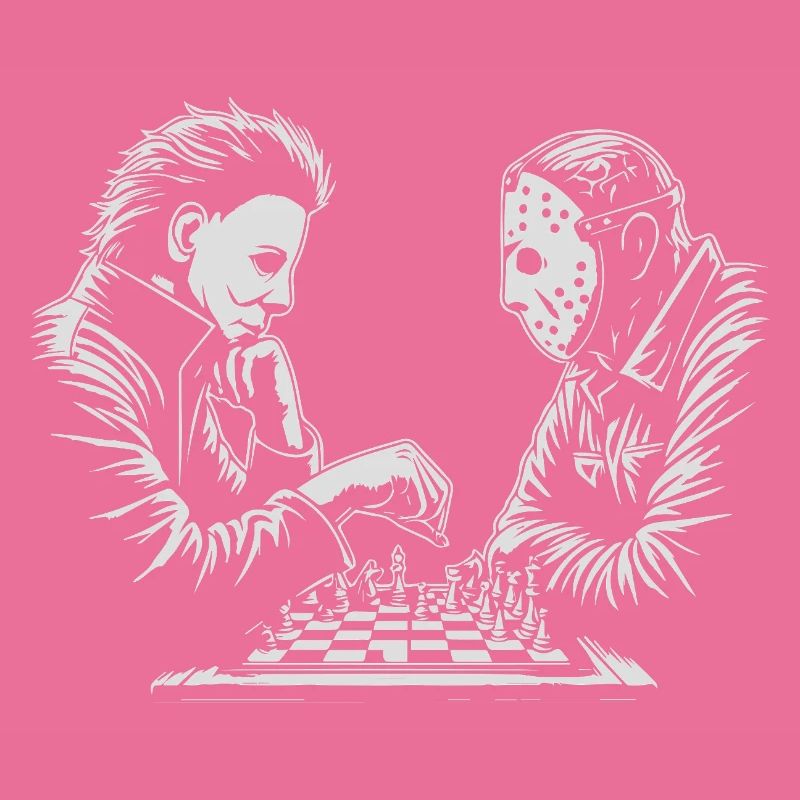 Illustration de match d’échecs étrange