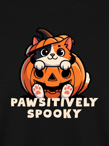 Pawsitively Spooky Pumpkin Cat