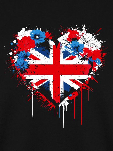 Herz von Union Jack Splash