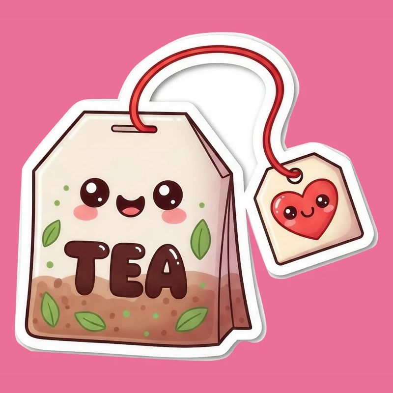 Kawaii Teebeutel Herzdesign