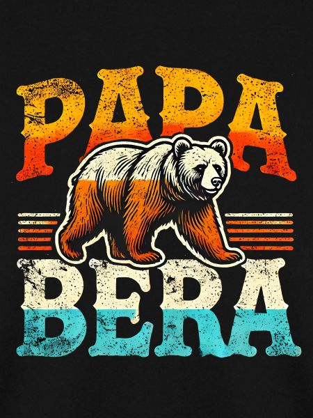 Papa Bear Retro Style, Fathers 