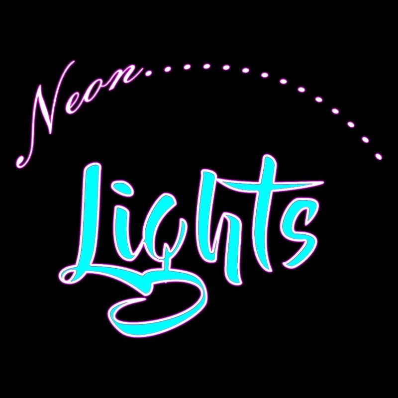 Neon Lights Schriftzug