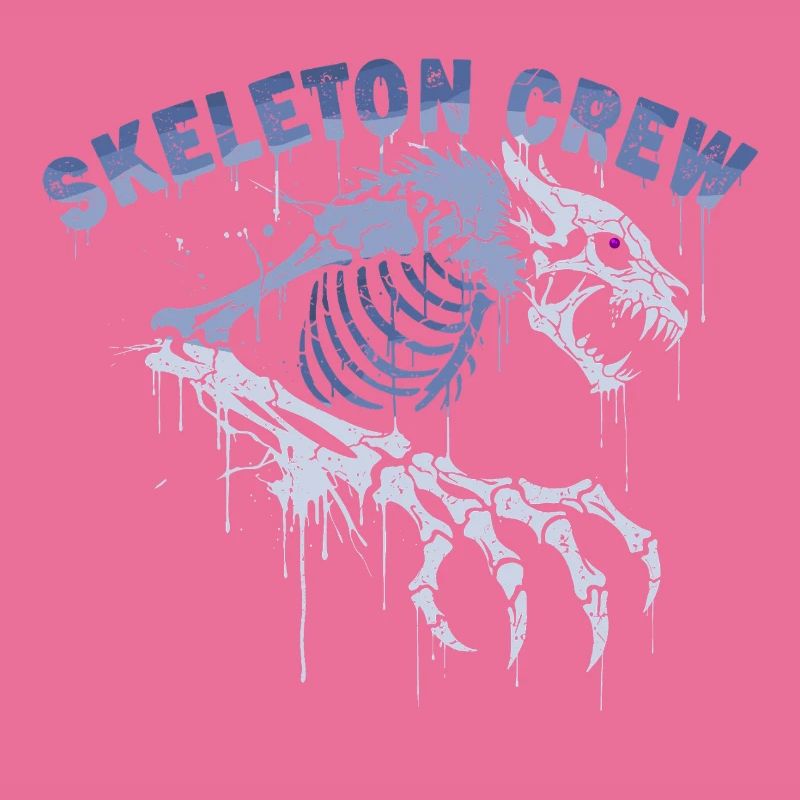 Skelett Werwolf Graffiti