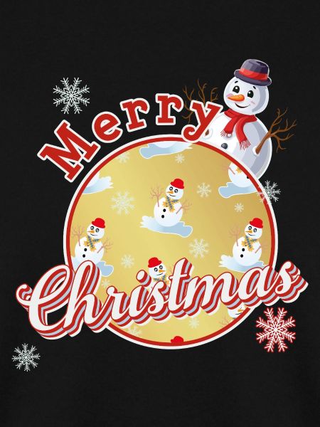 Fröhliche Weihnachten Englisch mit Schneemännern