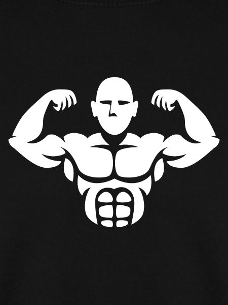 Bodybuilder Silhouette – Muscle Power Design