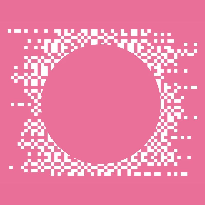 Pixelkreis Abstrakter Nebel