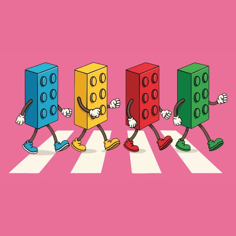 Zebra Made Of Bricks Creative Block Builder