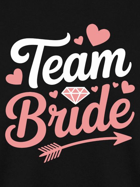 Team Bride Brautparty Herz Diamant