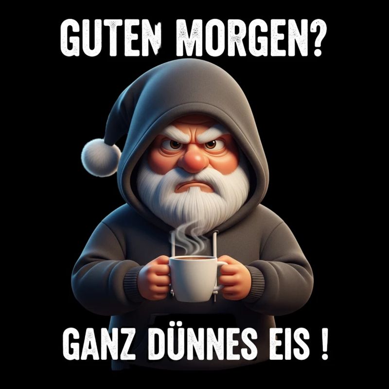 Lousy Morning Humor – Grumpy Santa Claus Coffee