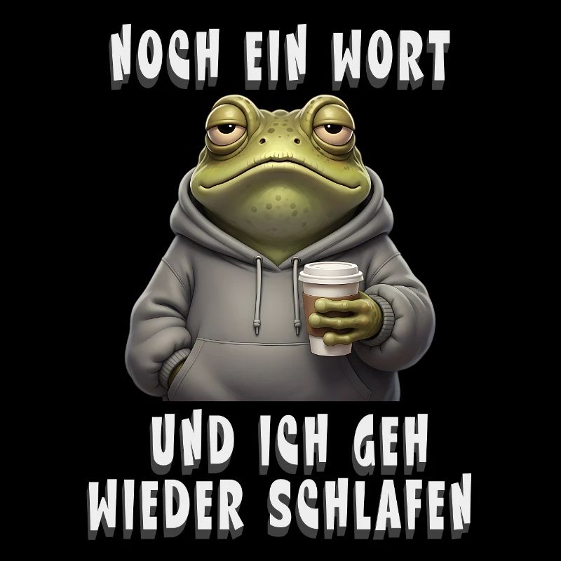 Grummel Frosch Kaffee Stimmung