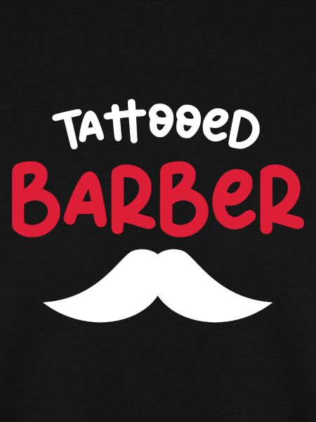 Tattooed Barber Mustache Design