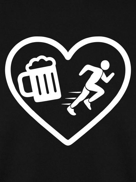 Heart Beer Running Humor