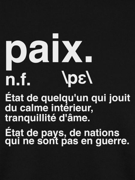 Peace Definition Dictionary Style