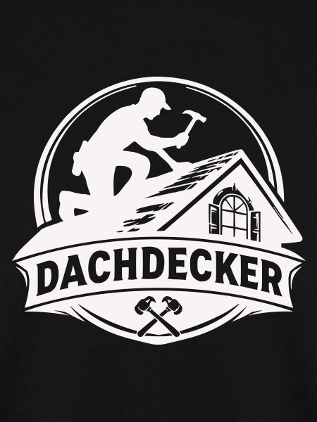 Dachdecker Handwerk Logo Motiv