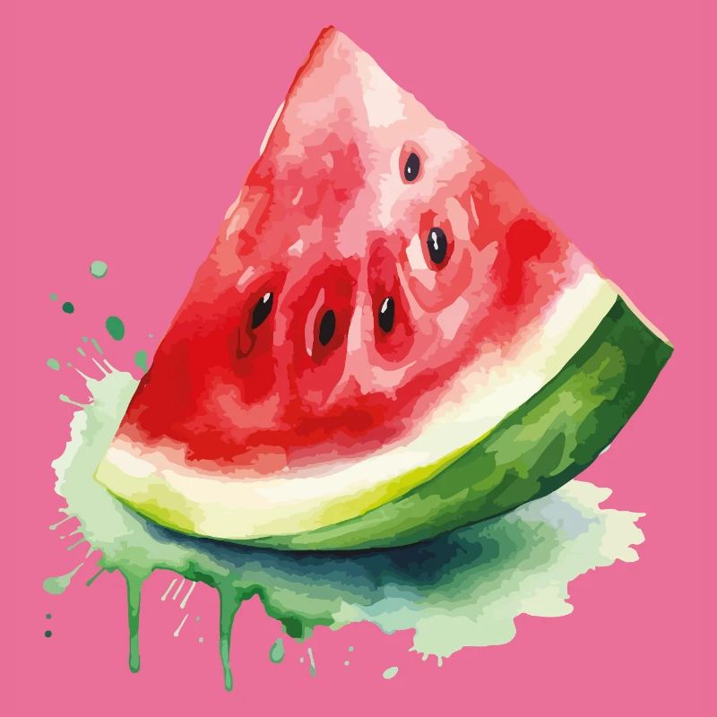 Éclaboussure d’aquarelle pastèque