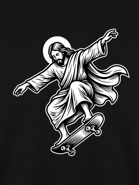Jesus Skateboard – lustiges Skate-Meme