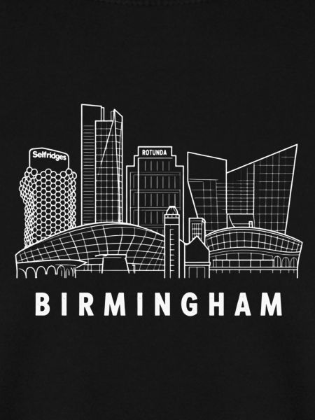 Birmingham Skyline Line Art Stadt
