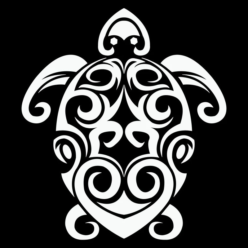 Tribal Schildkröte Spirale