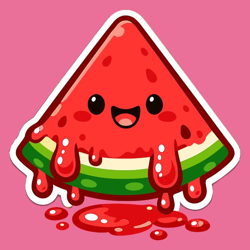 Wassermelonen Lächeln Sticker