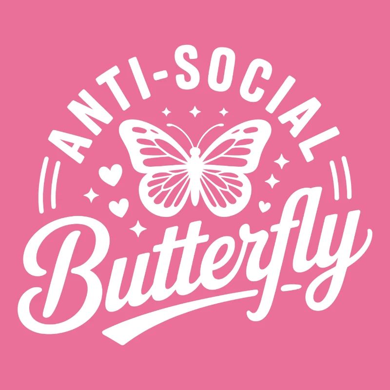 Antisoziales Schmetterlingslogo