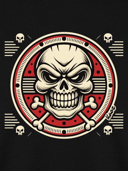 Skull Emblem with Crossed Bones