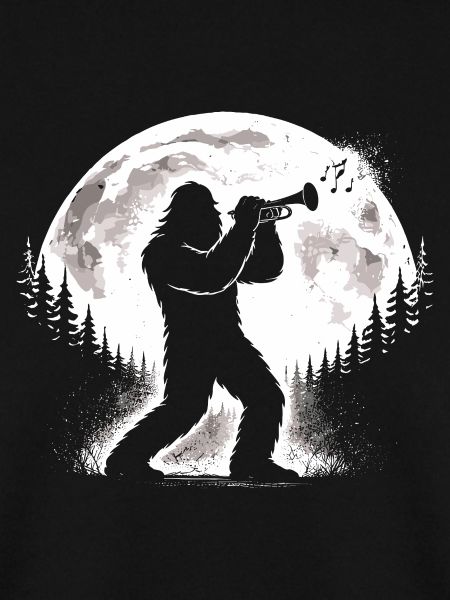 Bigfoot spielt Trompete