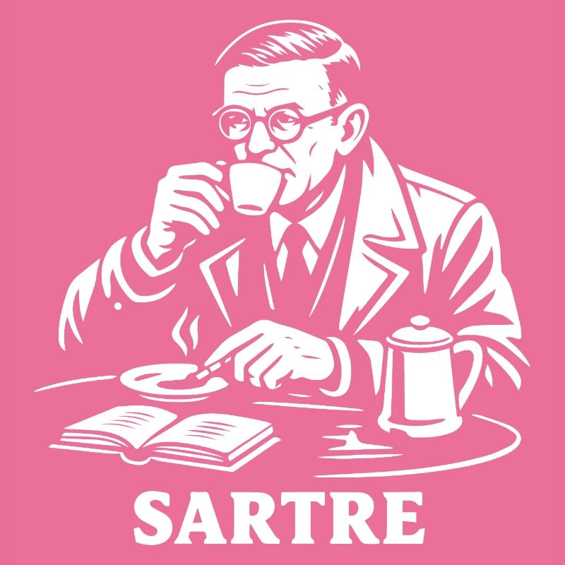 Existential Brew Sartre Portrait