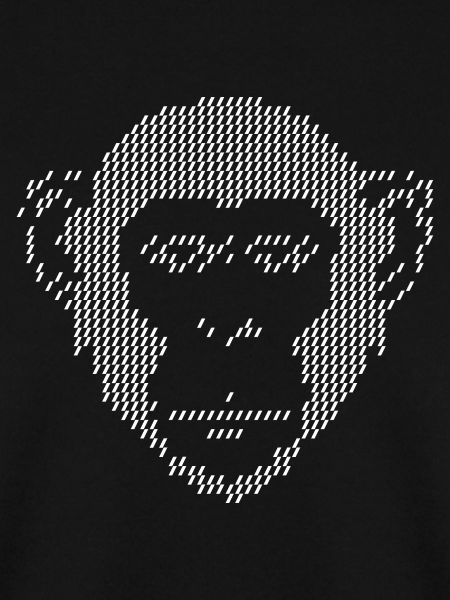 Pixel Monkey Halbton-Kunst