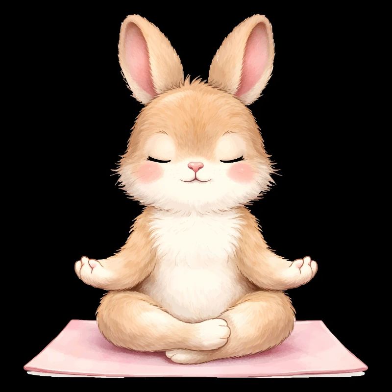 Description du lapin méditant dans le yoga