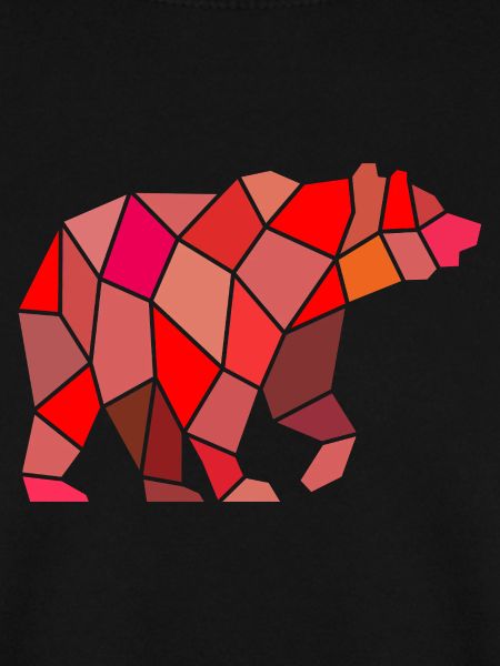 Geometric Bear in Mosaic