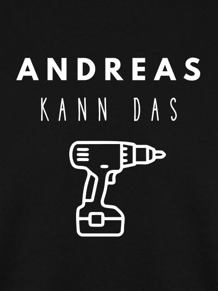 Andreas Name Handwerker Werkzeug Akkuschrauber