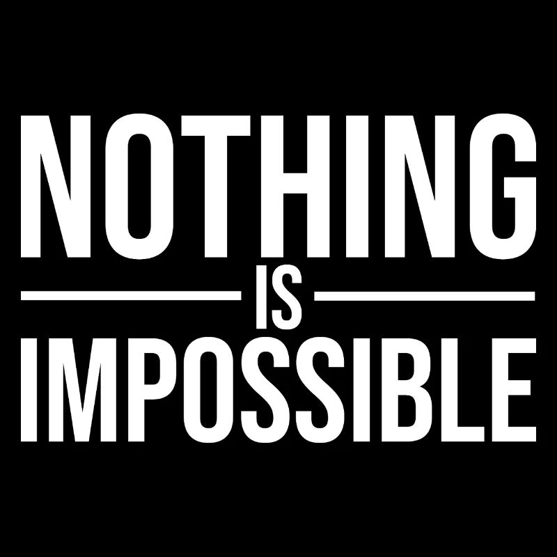 Rien n’est impossible Typographie en gras