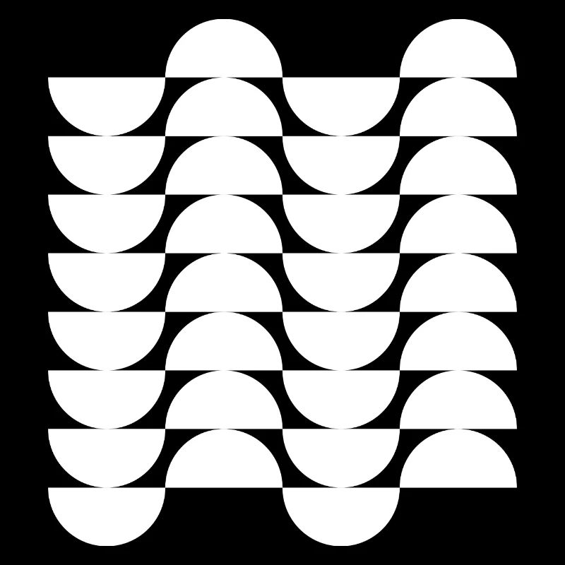 Wavegrid Half-Circle Pattern