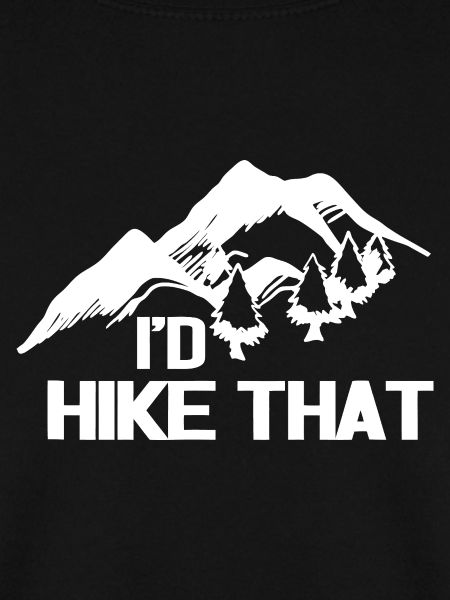 Hike That Peak Mountain Silhouette